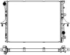 Радиатор, охлаждение двигателя SAKURA  Automotive 3472-1001W