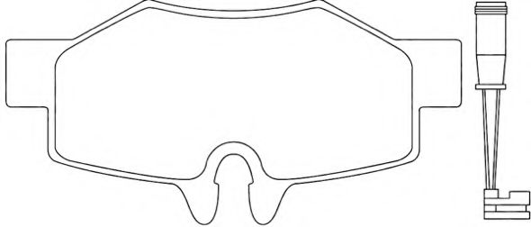 Комплект тормозных колодок, дисковый тормоз ASVA AKD-2679