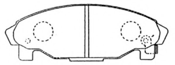 Комплект тормозных колодок, дисковый тормоз ASVA AKD-6340