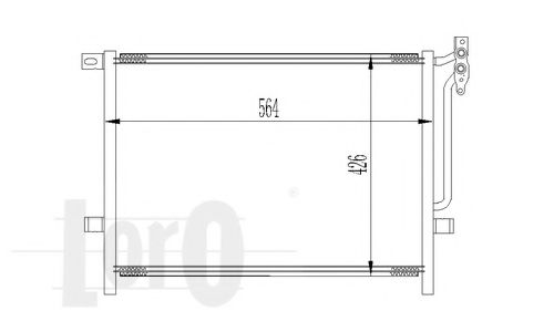 Конденсатор, кондиционер LORO 004-016-0008