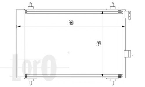 Конденсатор, кондиционер LORO 009-016-0009