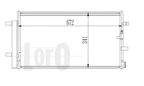 Конденсатор, кондиционер LORO 003-016-0023