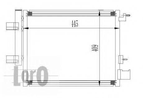 Конденсатор, кондиционер LORO 007-016-0004