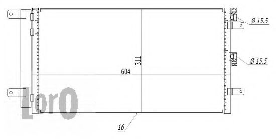 Конденсатор, кондиционер LORO 016-016-0028
