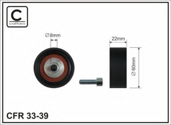 Паразитный / ведущий ролик, поликлиновой ремень CAFFARO 33-39