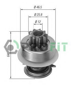 Привод с механизмом свободного хода, стартер HC-PARTS 130405