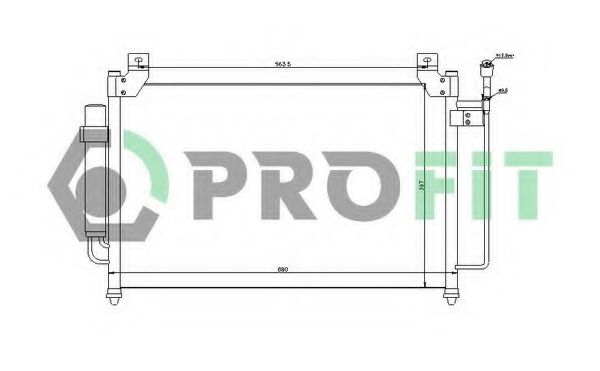 Конденсатор, кондиционер PROFIT PR 2026C1