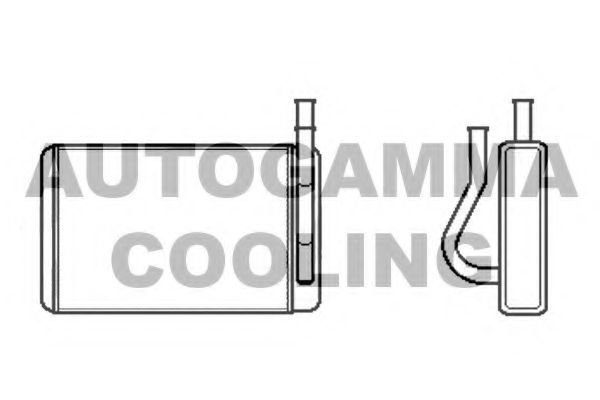 Теплообменник, отопление салона AUTOGAMMA 104090