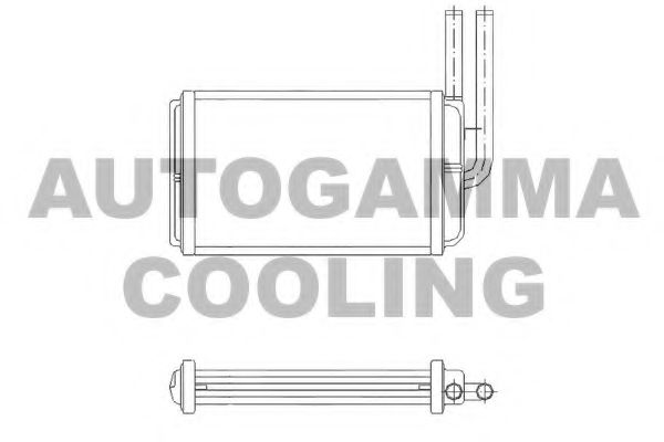 Теплообменник, отопление салона AUTOGAMMA 104215