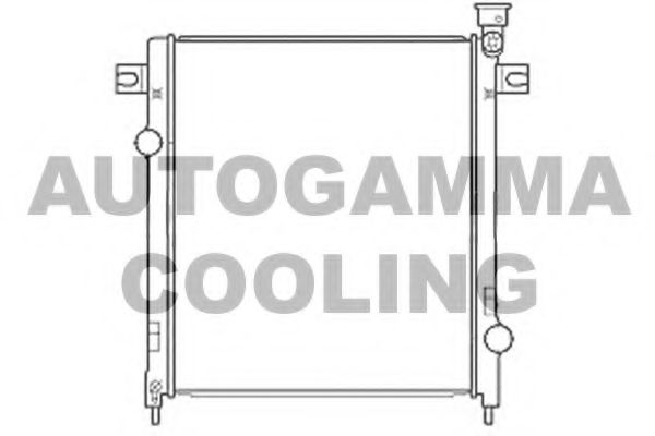 Радиатор, охлаждение двигателя AUTOGAMMA 107219