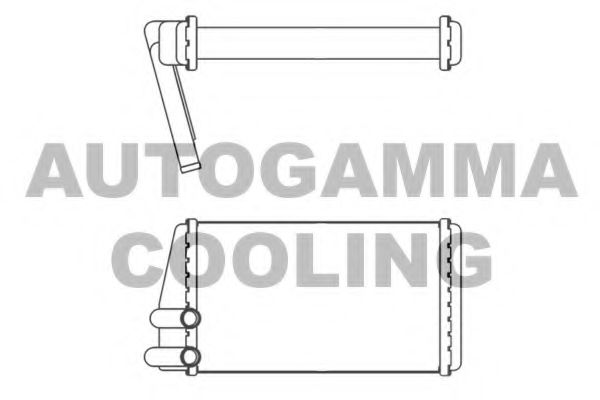 Теплообменник, отопление салона AUTOGAMMA 107269