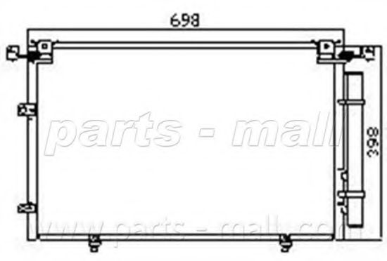 Конденсатор, кондиционер PARTS-MALL PXNCF-006