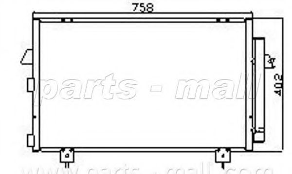 Конденсатор, кондиционер PARTS-MALL PXNCF-018