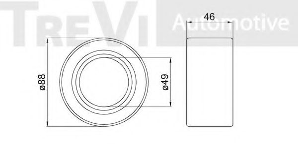 Комплект подшипника ступицы колеса TREVI AUTOMOTIVE 20392