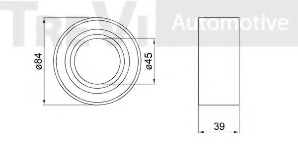Комплект подшипника ступицы колеса TREVI AUTOMOTIVE 20580