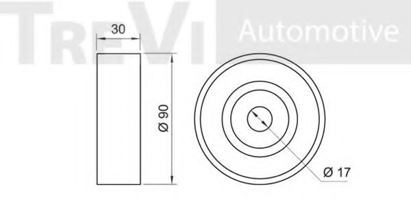 Паразитный / ведущий ролик, поликлиновой ремень FEBI BILSTEIN 8149