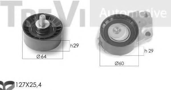 Комплект ремня ГРМ TREVI AUTOMOTIVE KD1279