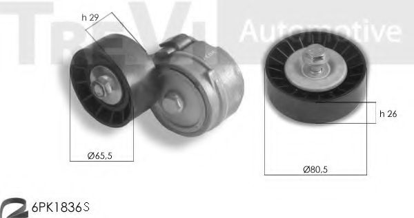 Поликлиновой ременный комплект TREVI AUTOMOTIVE KA1136