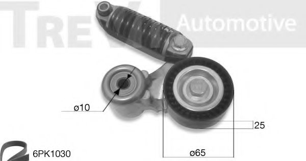 Поликлиновой ременный комплект TREVI AUTOMOTIVE KA1247