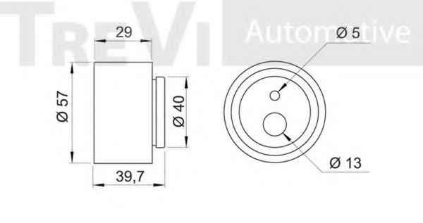 Натяжной ролик, ремень ГРМ FEBI BILSTEIN 4804