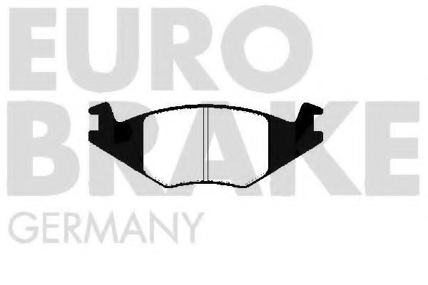 Комплект тормозных колодок, дисковый тормоз EUROBRAKE 5502224715