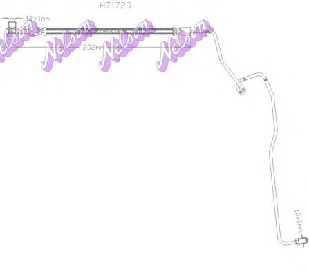 Тормозной шланг Brovex-Nelson H7172Q