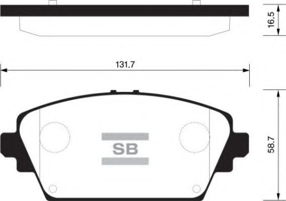 Комплект тормозных колодок, дисковый тормоз FI.BA FBP1582