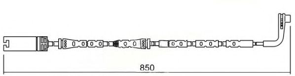 Сигнализатор, износ тормозных колодок BREMSI WI0635
