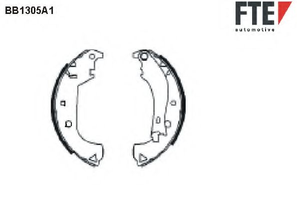 Комплект тормозных колодок FTE BB1305A1