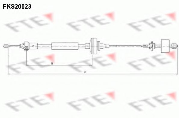 Трос, управление сцеплением FTE FKS20023