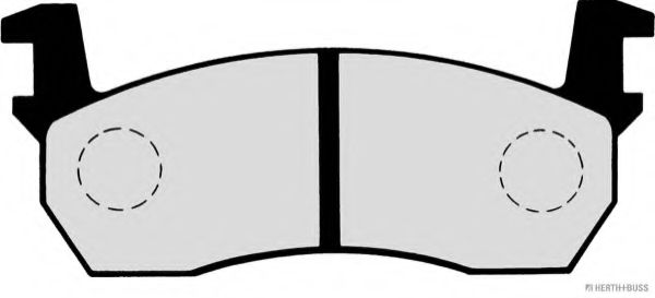 Комплект тормозных колодок, дисковый тормоз HERTH+BUSS JAKOPARTS 20957