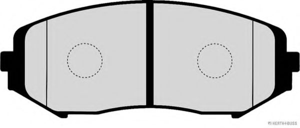 Комплект тормозных колодок, дисковый тормоз HERTH+BUSS JAKOPARTS J3608028