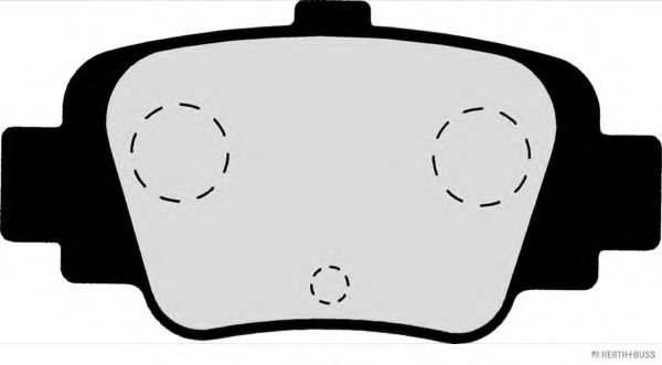 Комплект тормозных колодок, дисковый тормоз HERTH+BUSS JAKOPARTS J3611035