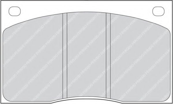 Комплект тормозных колодок, дисковый тормоз FERODO FDB817