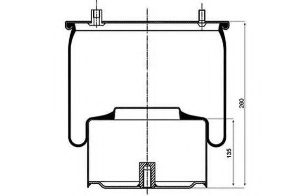 Кожух пневматической рессоры PE Automotive 084.064-12A