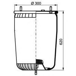 Кожух пневматической рессоры PE Automotive 084.139-21A