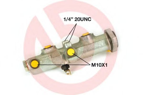 Главный тормозной цилиндр BREMBO M A6 002