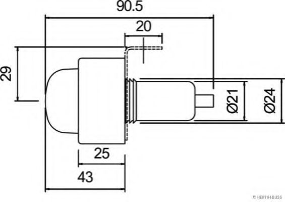 Задние фонари; Габаритный фонарь HERTH+BUSS ELPARTS 82710025