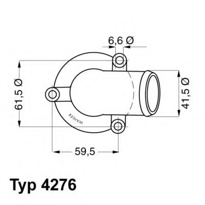 Термостат, охлаждающая жидкость WAHLER 4276.87D