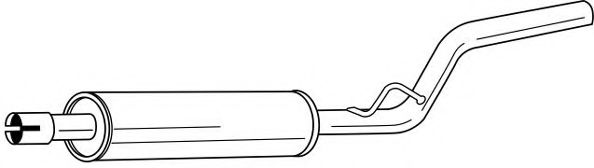 Средний глушитель выхлопных газов AKS DASIS SG60439