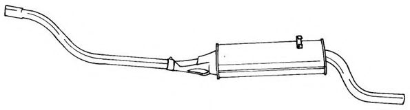 Глушитель выхлопных газов конечный AKS DASIS SG60647