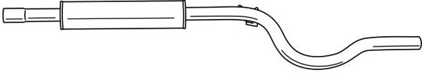 Средний глушитель выхлопных газов AKS DASIS SG22412