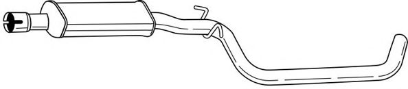 Средний глушитель выхлопных газов AKS DASIS SG60462