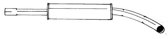 Средний глушитель выхлопных газов AKS DASIS SG60456