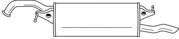Глушитель выхлопных газов конечный AKS DASIS SG44659
