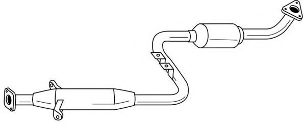 Средний глушитель выхлопных газов AKS DASIS SG37413