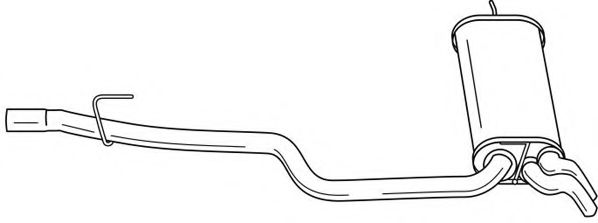 Глушитель выхлопных газов конечный AKS DASIS SG35665