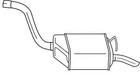 Глушитель выхлопных газов конечный AKS DASIS SG26662