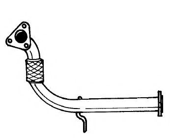 Труба выхлопного газа AKS DASIS SG25187