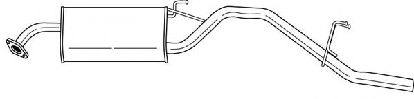 Глушитель выхлопных газов конечный AKS DASIS SG23642
